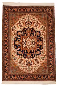 فرش دستباف سه و نیم متری مدل شیخ صفی کد 4030605