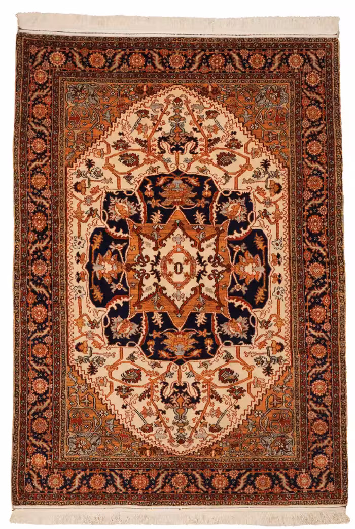 فرش دستباف سه و نیم متری مدل شیخ صفی کد 4030605