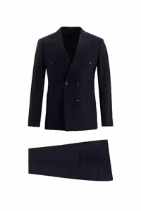 کت وشلوار آبی مردانه SLIM FIT فوق العاده باریک و متناسب با پارچه راه Kiğılı