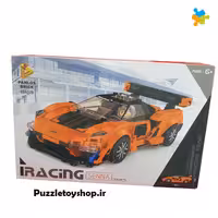 لگو ماشین مسابقه ای نارنجی برند PANLOS کد 666028 و359