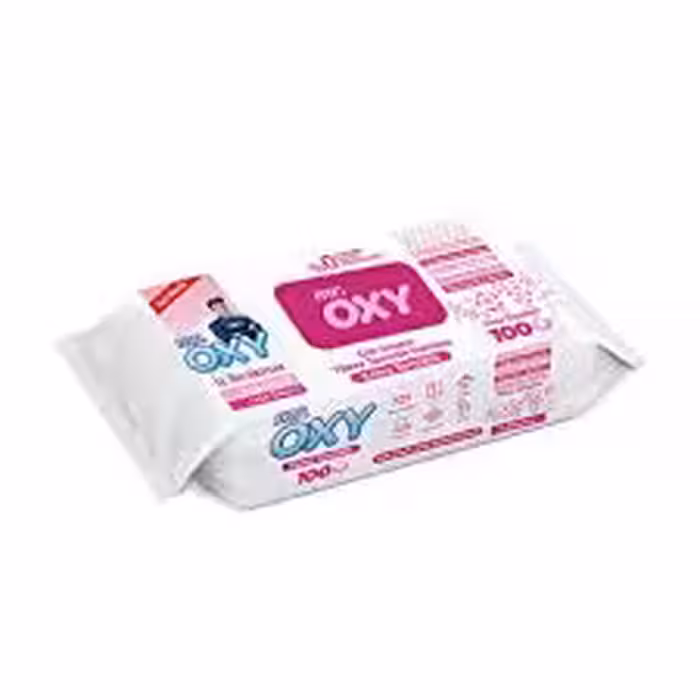 دستمال مرطوب همه کاره مستر اوکسی Mr.Oxy رایحه شکوفه های گیلاس بسته 100 عددی