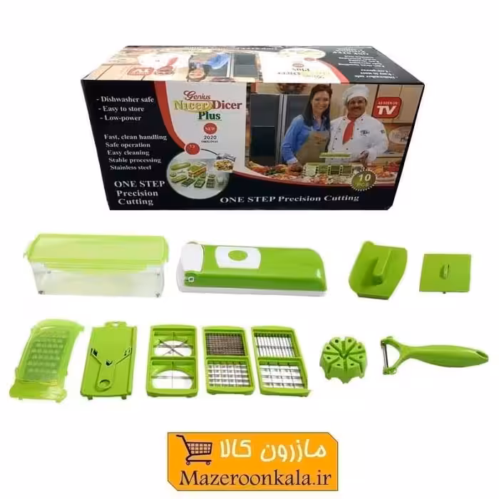 خرد کن دستی Nicer Dicer نایسر دایسر طرح آلمان 2020 جعبه مشکی HSL-022