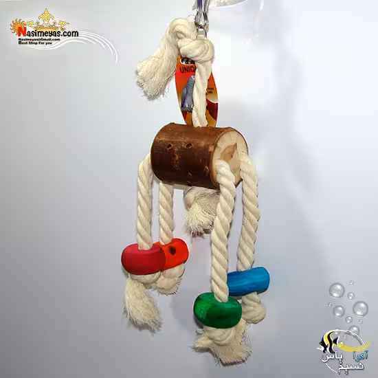 اسباب بازی پرنده چوب و طناب کد 1116