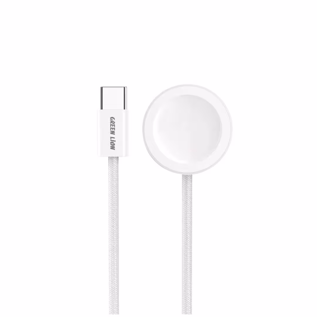 شارژر ساعت تایپ سی به شارژ بی سیم گرین Green iwatch charger usb-c to wireless charger