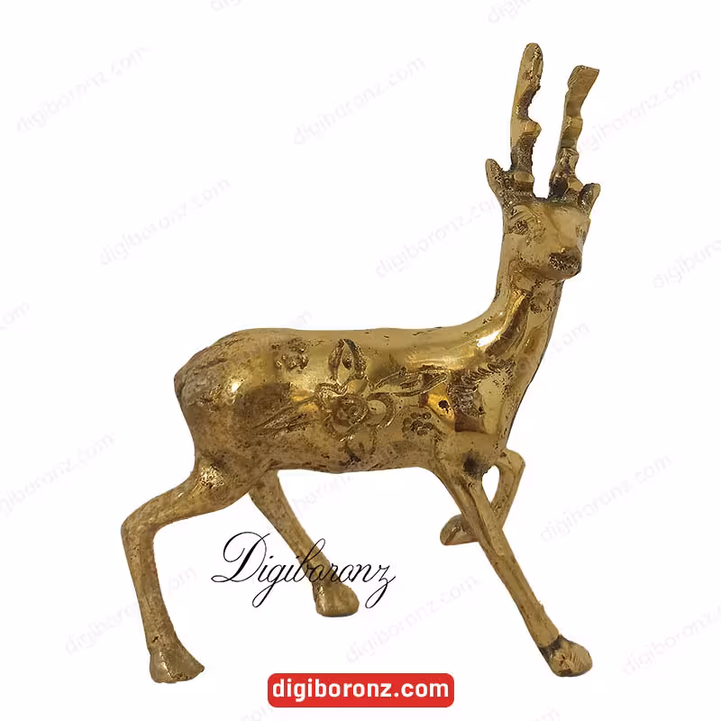 مجسمه برنجی برنزی مدل گوزن