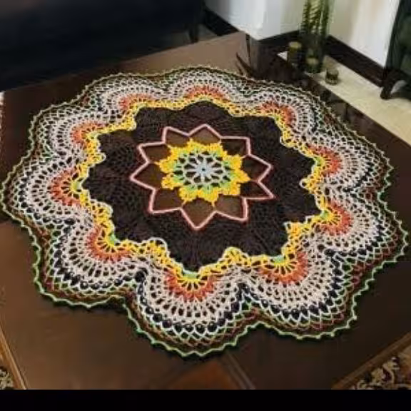 رومیزی رنگارنگ