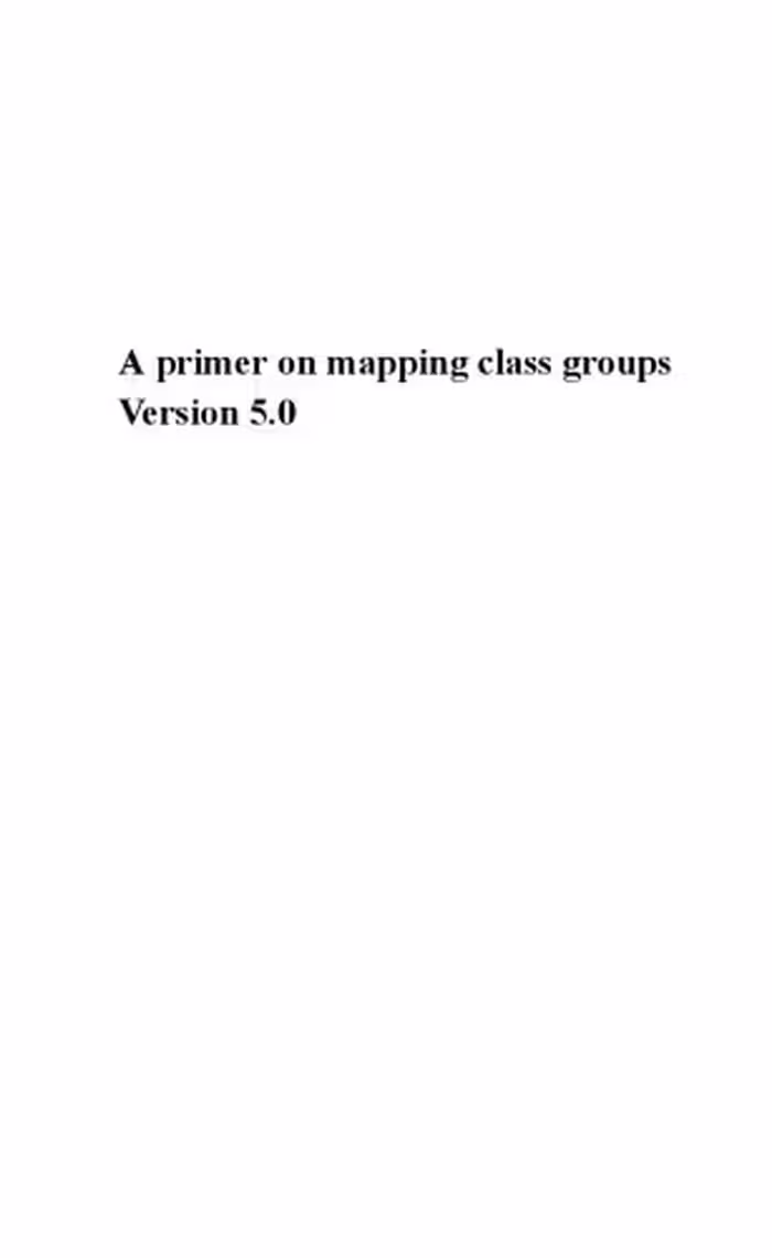 خرید و دانلود نسخه کامل کتاب A Primer on Mapping Class Groups (Princeton Mathematical)