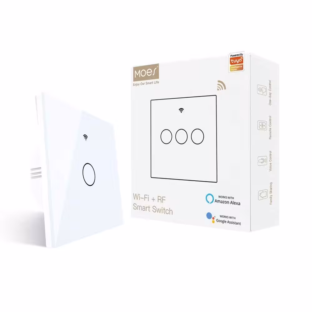 سوئیچ چراغ هوشمند MOES WiFi RF433