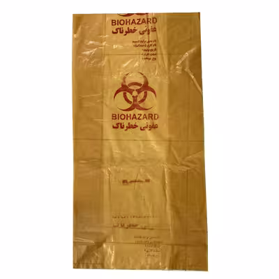 کیسه زباله مدل بیمارستانی چاپدار عفونی 90.70 بسته 20 عددی