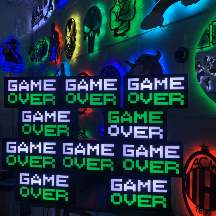 چراغ رومیزی مدل گیم اوور