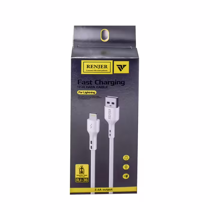 کابل تبدیل USB به لایتنینگ کد RJ-36 طول 1 متر
