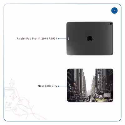 برچسب پوششی ماهوت مدل New York City مناسب برای تبلت اپل iPad Pro 11 2018 A1934