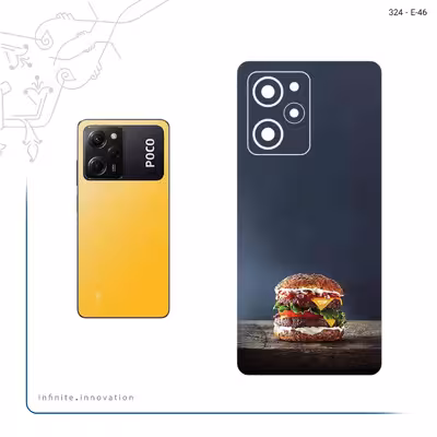 برچسب پوششی ماهوت مدل Hamburger مناسب برای گوشی موبایل شیائومی Poco X5 Pro