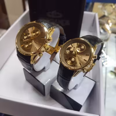 ست ساعت مچی عقربه ای زنانه و مردانه الگانس مدل 88se09el