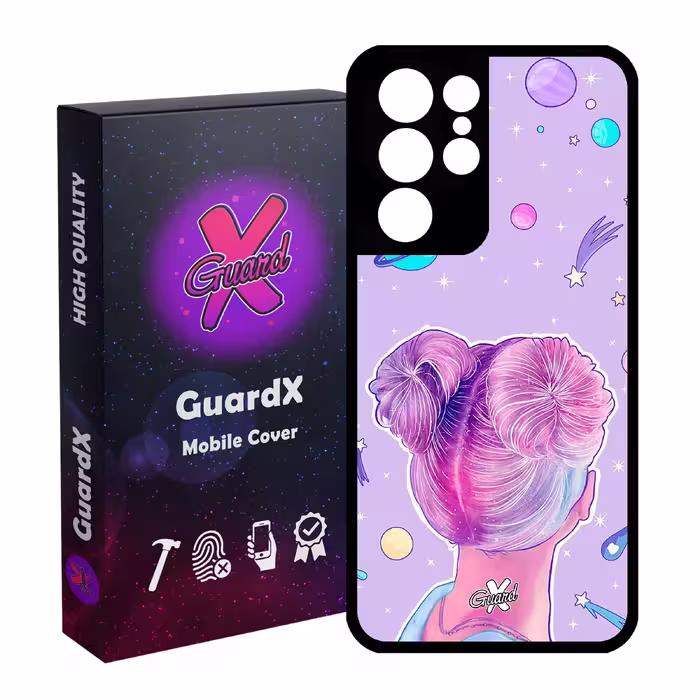 کاور گارد ایکس طرح Girl مدل Glass10112 مناسب برای گوشی موبایل سامسونگ Galaxy S21 Ultra