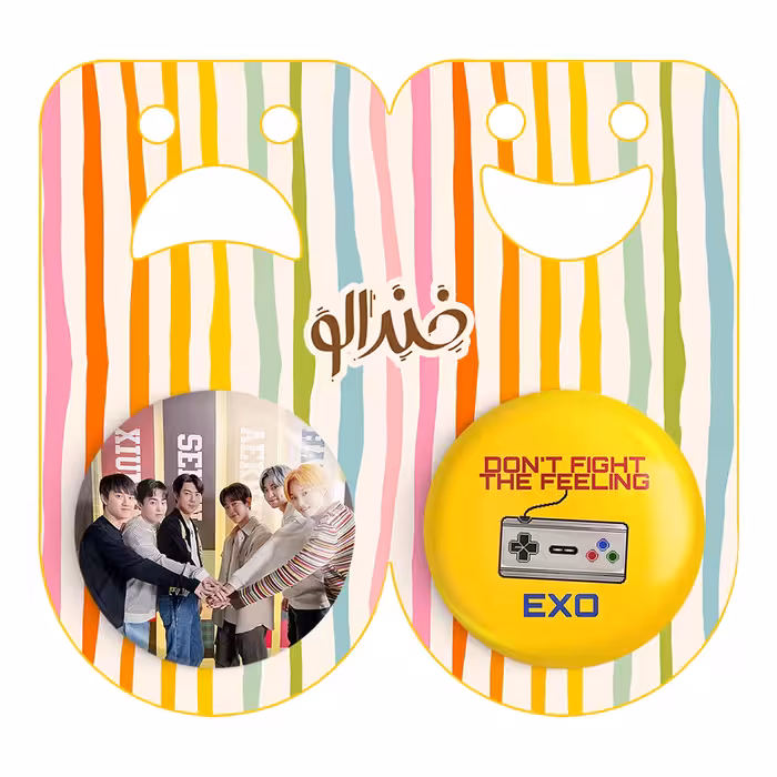 پیکسل خندالو مدل گروه EXO کد 1367013661 مجموعه 2 عددی