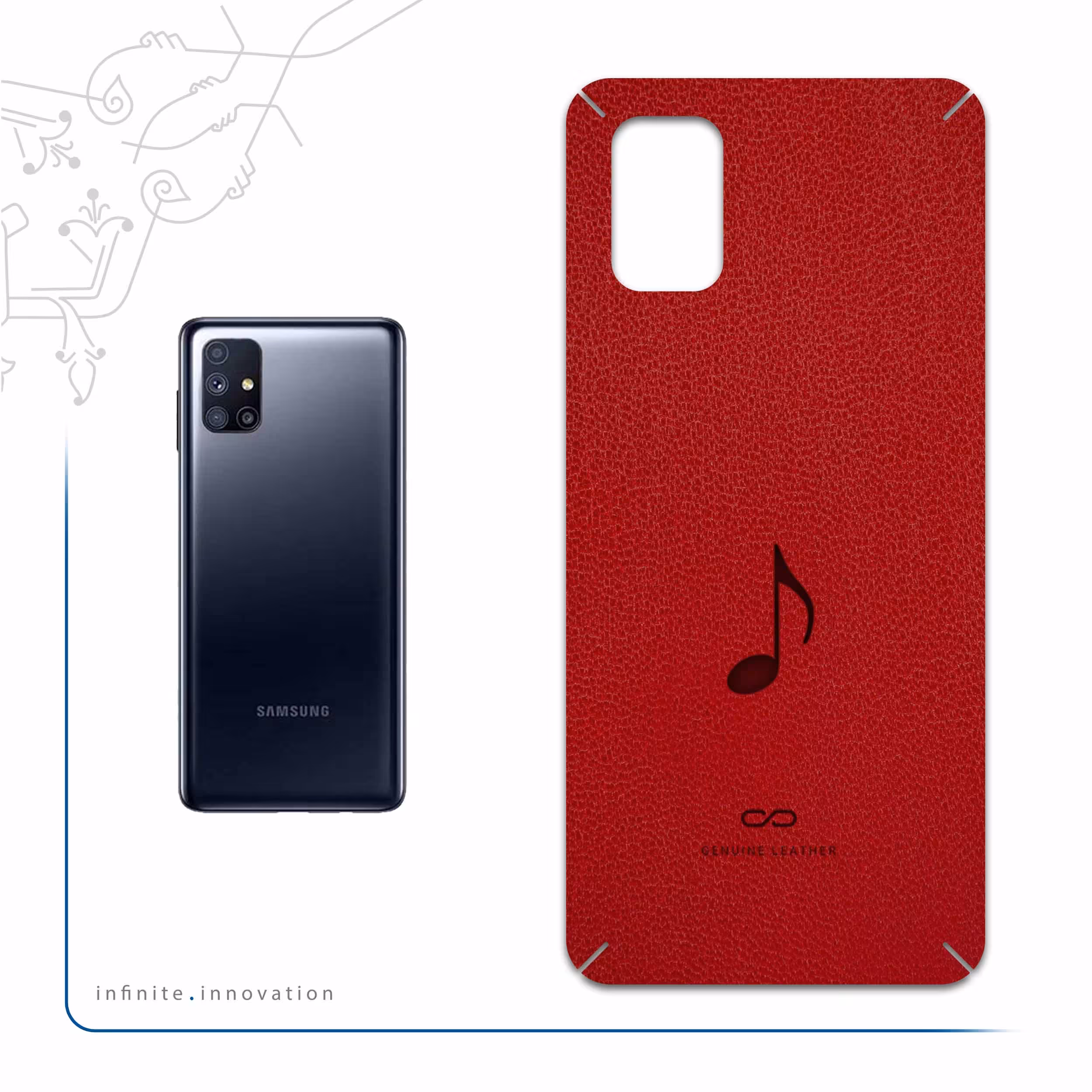 برچسب پوششی ماهوت مدل RL-CHNG مناسب برای گوشی موبایل سامسونگ Galaxy M51