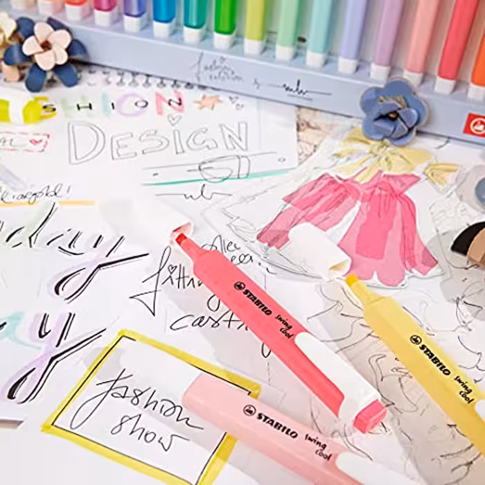 ماژِیک علامتگذار استابیلو مدل swıng cool بسته 18 عددی