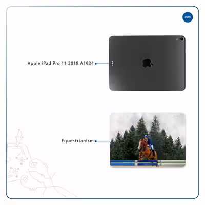 برچسب پوششی ماهوت مدل Equestrianism مناسب برای تبلت اپل iPad Pro 11 2018 A1934