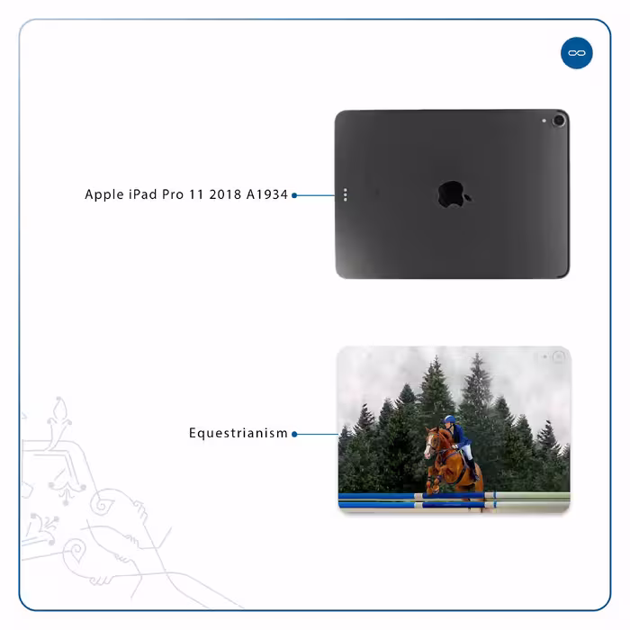 برچسب پوششی ماهوت مدل Equestrianism مناسب برای تبلت اپل iPad Pro 11 2018 A1934