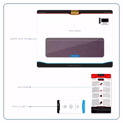 برچسب پوششی ماهوت مدل Purple-Leather مناسب برای تبلت مایکروسافت Surface Pro 2 2013