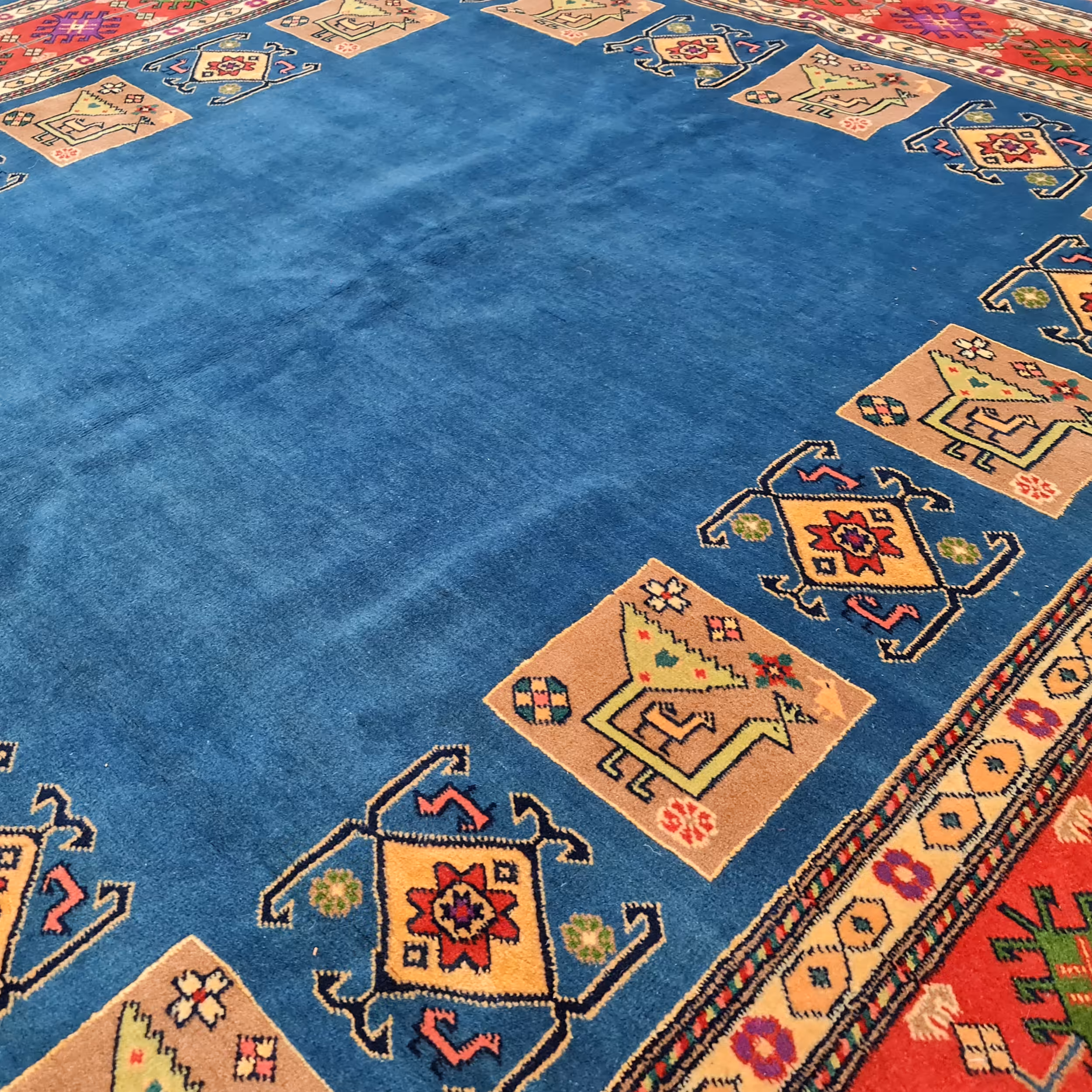 فرش دستبافت چهار و نیم متری مدل قشقایی کد 952