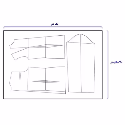 الگو خیاطی بالاتنه آستین شلوار و دامن زنانه متد مولر کد 4 سایز 42 مجموعه 4 عددی
