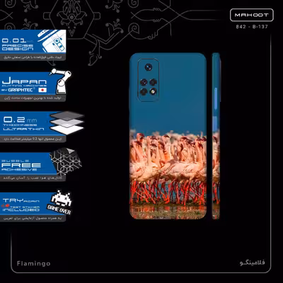 برچسب پوششی ماهوت مدل Flamingo-FullSkin مناسب برای گوشی موبایل شیائومی Redmi Note 11