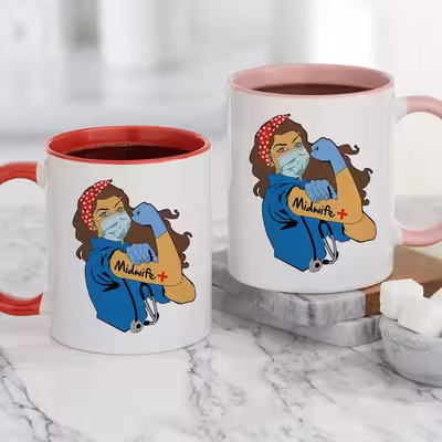 ماگ طرح دانشجو مامایی