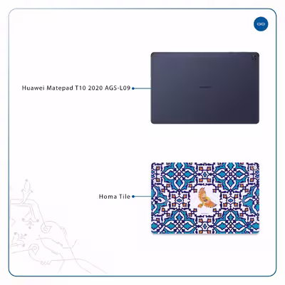 برچسب پوششی ماهوت مدل Homa Tile مناسب برای تبلت هوآوی Matepad T10 2020 AGS-L09