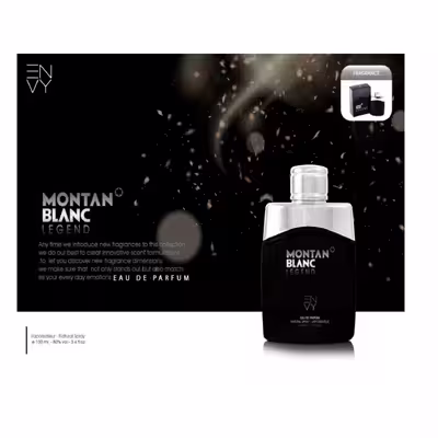 عطر جیبی مردانه ان وی مدل مونت بلانک لجند حجم 25 میلی لیتر