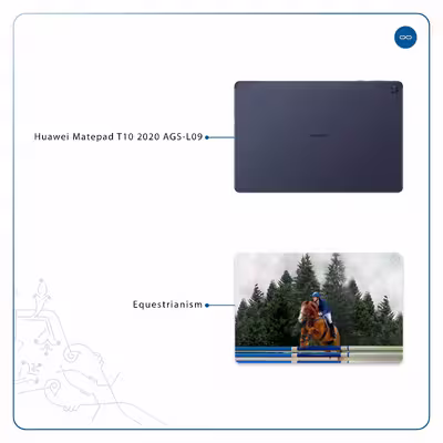 برچسب پوششی ماهوت مدل Equestrianism مناسب برای تبلت هوآوی Matepad T10 2020 AGS-L09