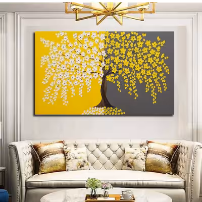 تابلو نقاشی اکریلیک مدل درخت کد 0130