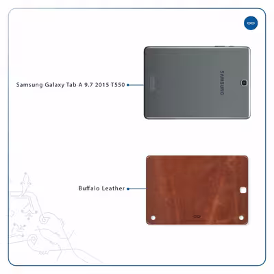 برچسب پوششی ماهوت مدل Buffalo-Leather مناسب برای تبلت سامسونگ Galaxy Tab A 9.7 2015 T550