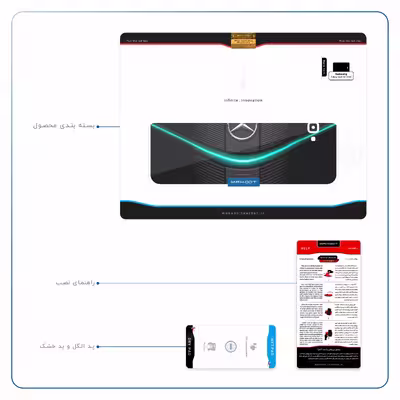 برچسب پوششی ماهوت مدل Mercedes-Benz مناسب برای تبلت سامسونگ Galaxy Tab A 10.1 2016 T580