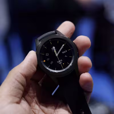 برچسب ماهوت طرح Matte-Black مناسب برای ساعت هوشمند سامسونگ Galaxy Watch 42mm