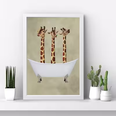 تابلو مدل giraffe کد m2662-w