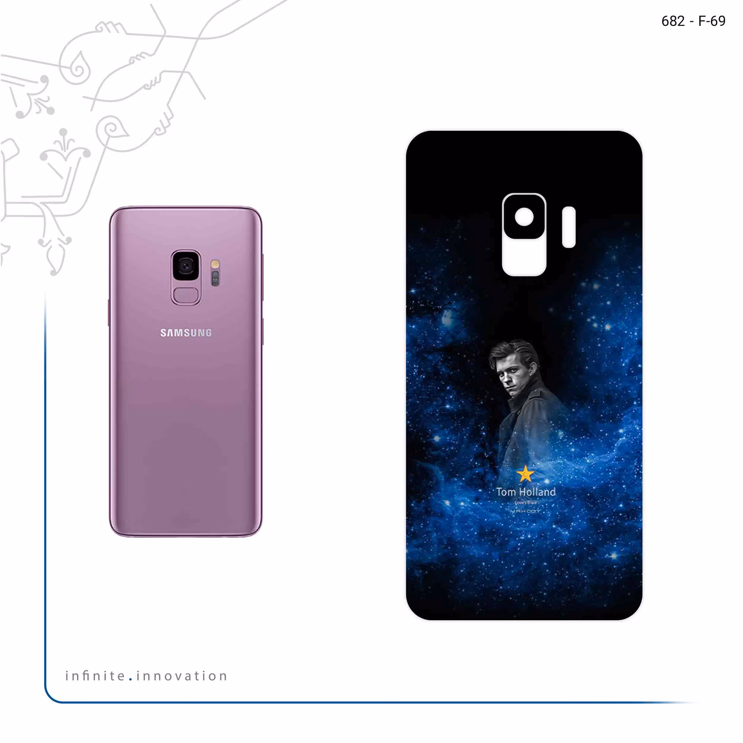 برچسب پوششی ماهوت مدل tom holland مناسب برای گوشی موبایل سامسونگ Galaxy S9