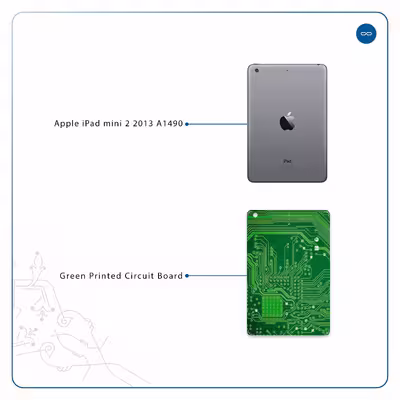 برچسب پوششی ماهوت مدل Green Printed Circuit Board مناسب برای تبلت اپل iPad mini 2 2013 A1490