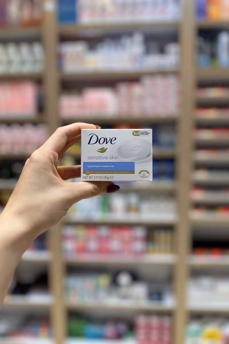 صابون شیر داو پوست حساس