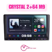 مانیتور بنز W211 برند کریستال M9 همراه با قاب