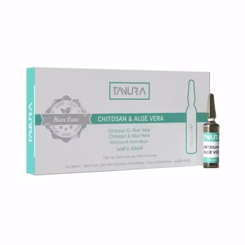 ویال آلوورا و چیتوسان تنورا درمان خشکی مو Tenura Aloe Vera and Chitosan Vial Dry Hair Treatment 5mx10