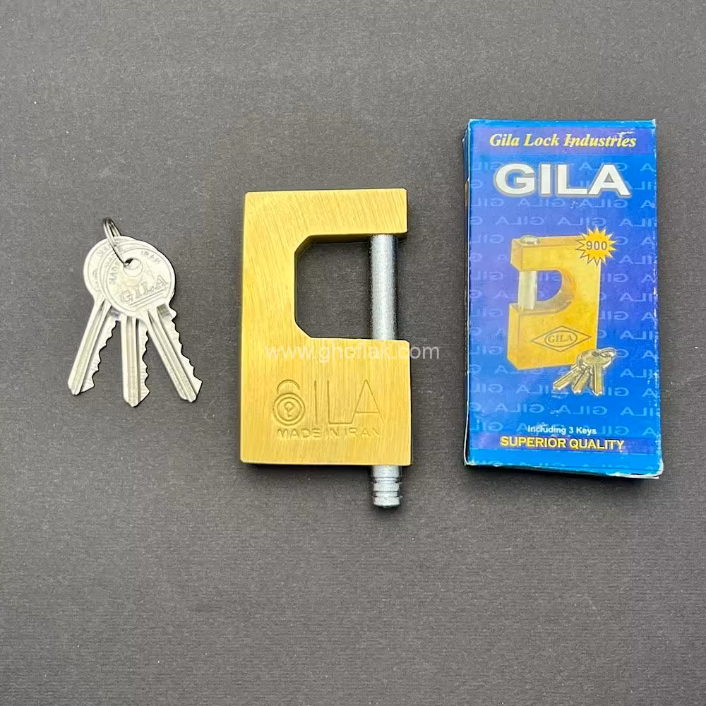 قفل کتابی برنجی مارک گیلا (مهدی) سایز 90