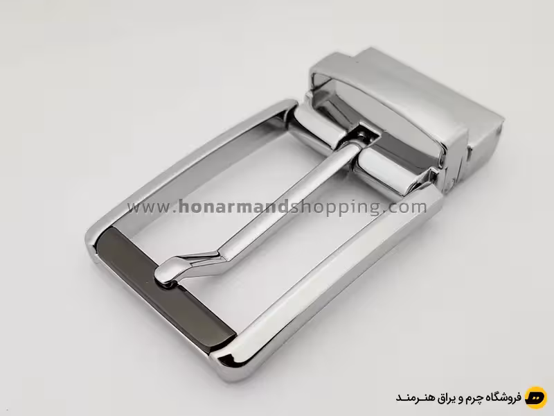 سگک کمربند زبانه دار چرخشی رنگ نیکل سایز 3.5