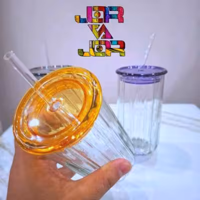 لیوان اسموتی نی دار ماهلین ماگ درب دار