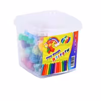 خمیر 12 رنگ سطلی رنگین کمان