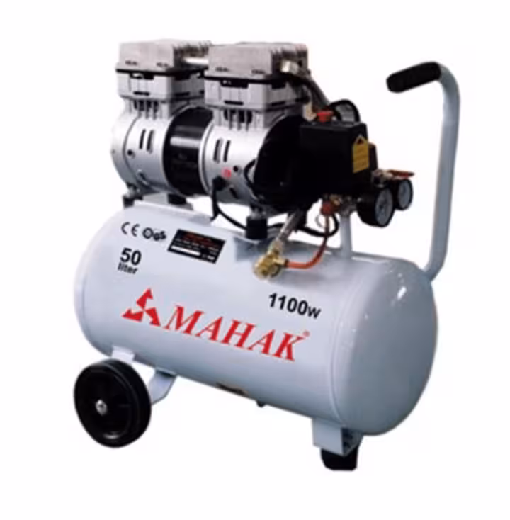 کمپرسور باد 50 لیتری سایلنت 1100 وات دو موتوره محک مدل HSU1100-50L