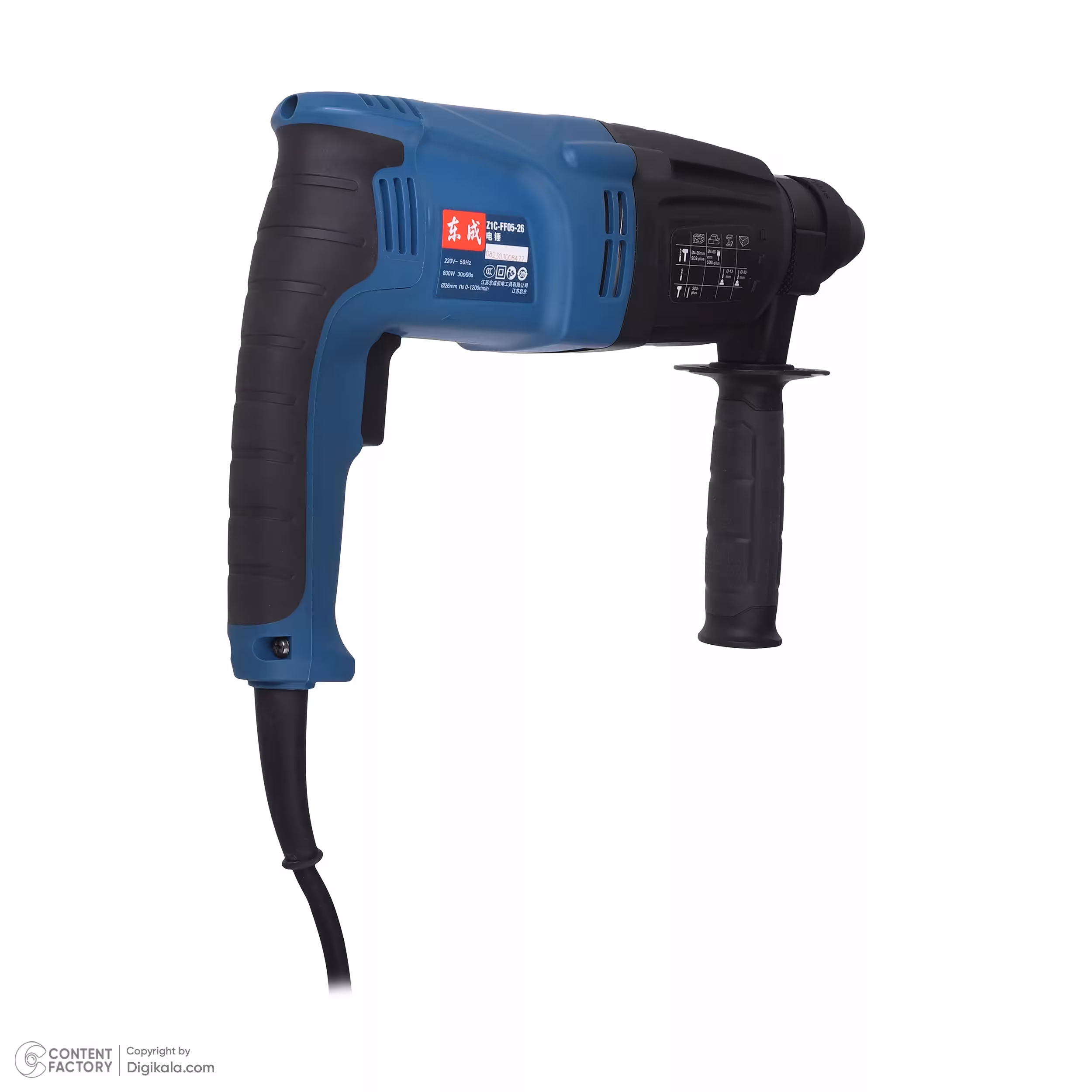 دریل بتن کن چهار شیار 26 میلیمتر 720 وات دانگ چنگ مدل DZC05-26-z1c-ff05-26