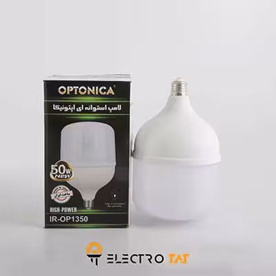 لامپ حبابی استوانه ای 50 وات اپتونیکا (IP-OP1350)