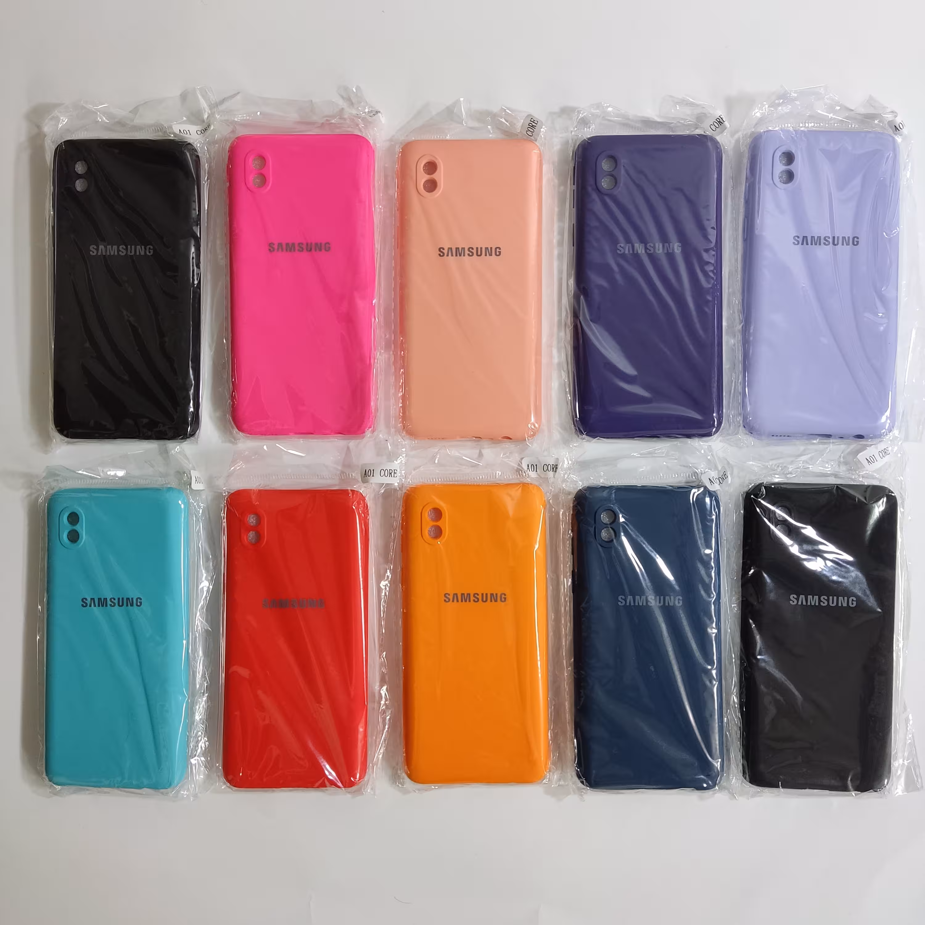 گارد (کاور) گوشی سامسونگ A01 CORE سیلیکونی، رنگ‌آمیزی متنوع